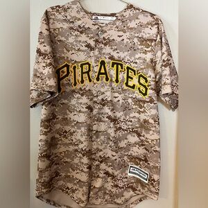 Majestic Camo Pirates Jersey - Brown and Yellow